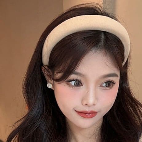 ヘアアクセサリー カチューシャ ふんわり厚手パディング