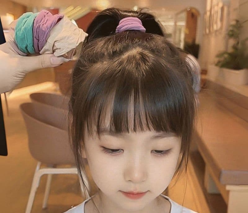 ヘアアクセサリー シュシュ ふわり結び髪飾りシュシュ
