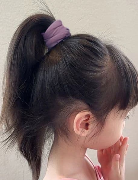 ヘアアクセサリー シュシュ ふわり結び髪飾りシュシュ