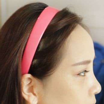 ヘアアクセサリー カチューシャ シンプル光沢