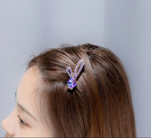 ヘアアクセサリー バレッタ うさぎと星のきらめきバレッタセット