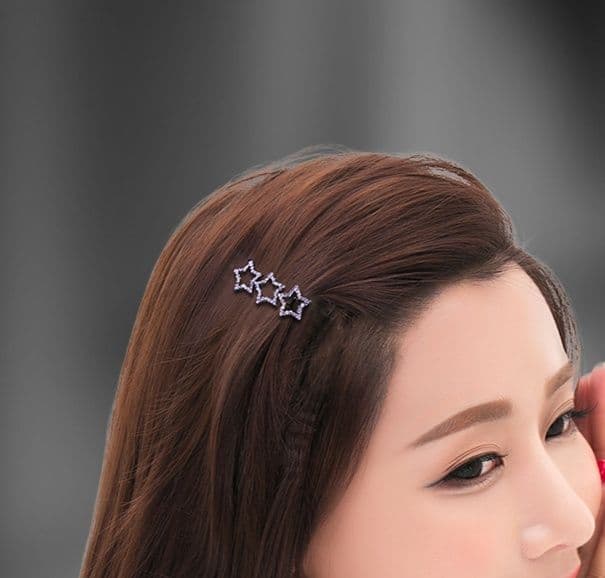 ヘアアクセサリー バレッタ うさぎと星のきらめきバレッタセット