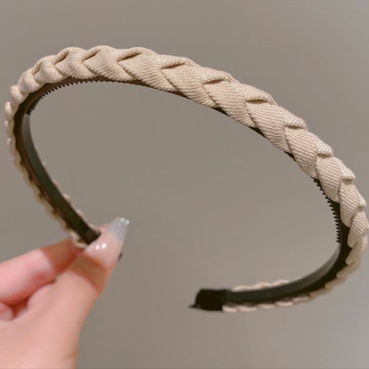 ヘアアクセサリー カチューシャ 編み込みスリム
