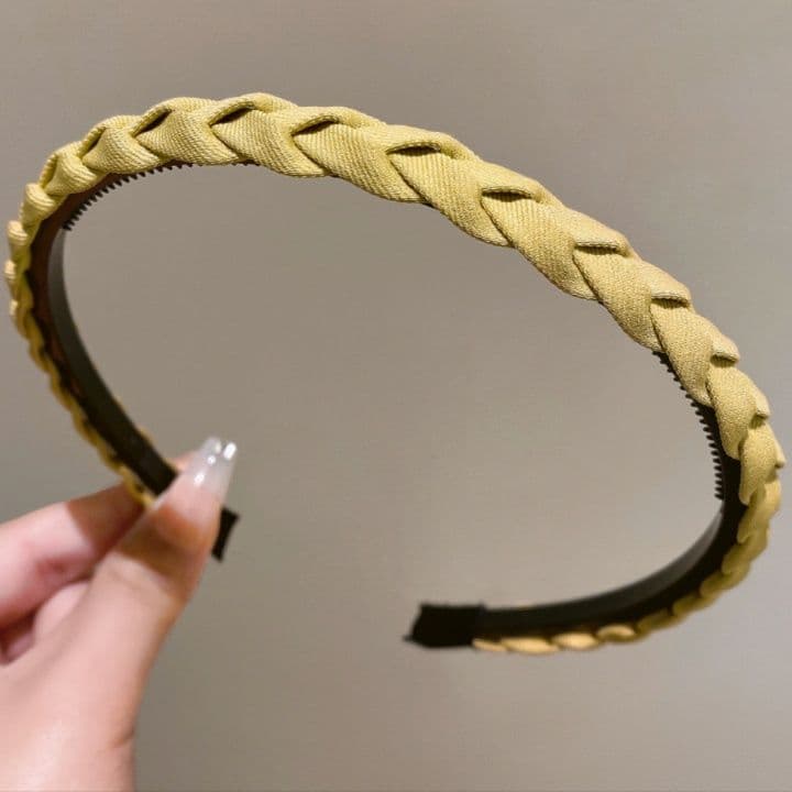 ヘアアクセサリー カチューシャ 編み込みスリム