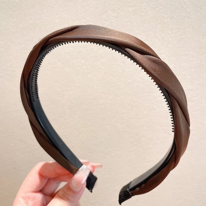 ヘアアクセサリー カチューシャ 編み込みスリム