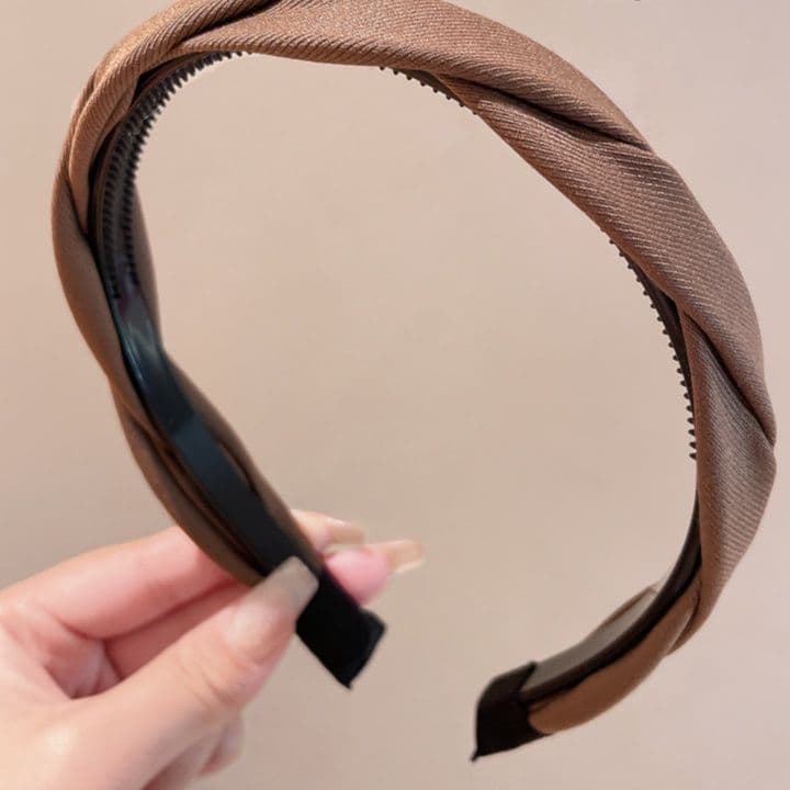 ヘアアクセサリー カチューシャ 編み込みスリム