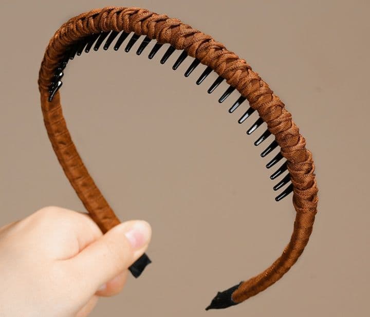 ヘアアクセサリー カチューシャ 編み込み模様