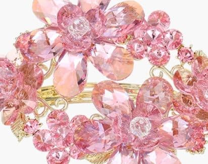 ヘアアクセサリー バレッタ 花園の輝き 宝石風バレッタ