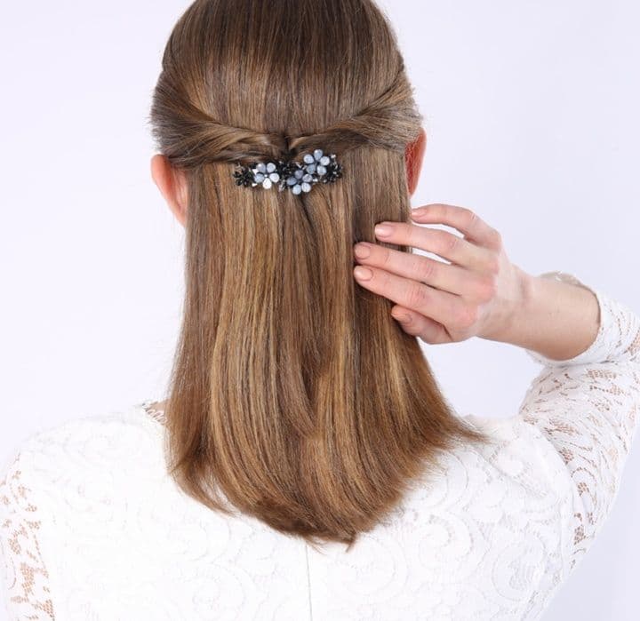 ヘアアクセサリー バレッタ 花園の輝きバレッタ