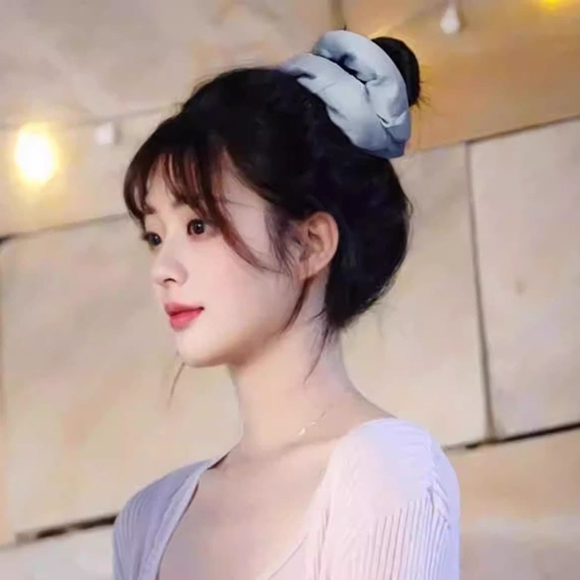 ヘアアクセサリー シュシュ 絹美人