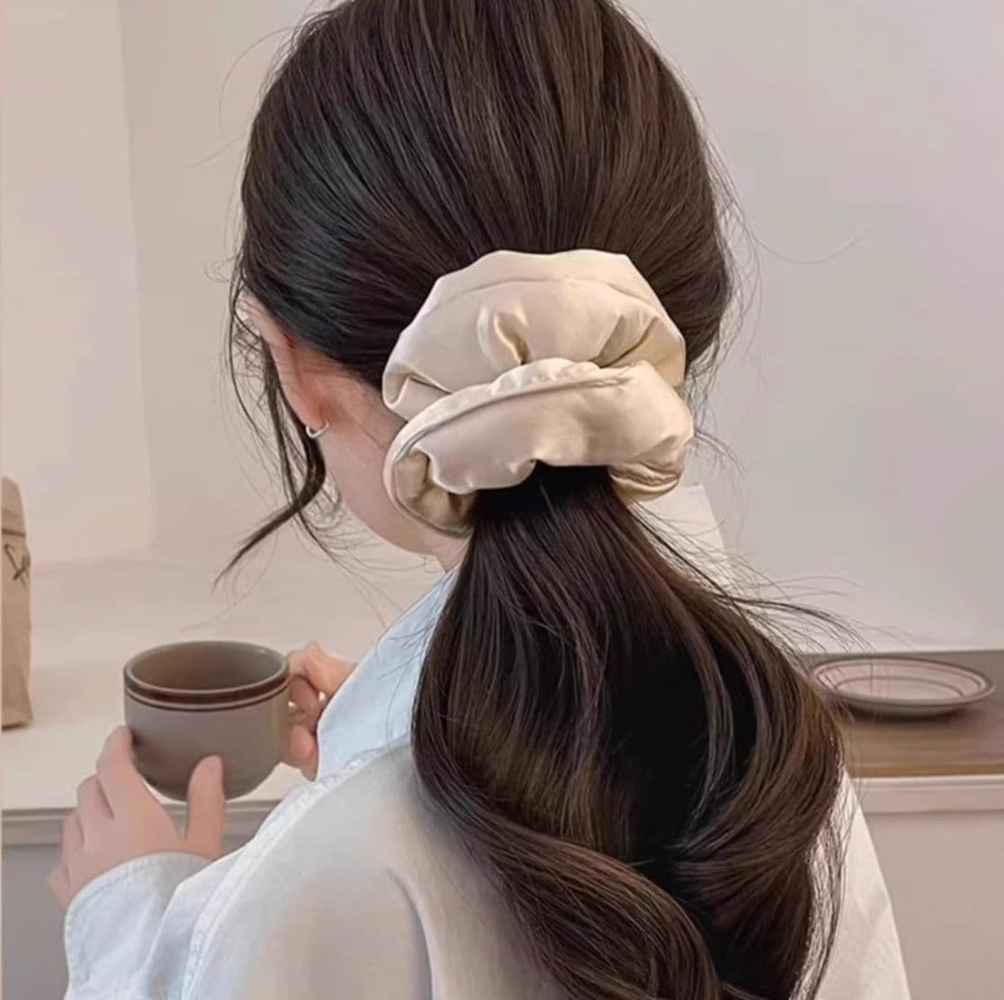 ヘアアクセサリー シュシュ 絹美人