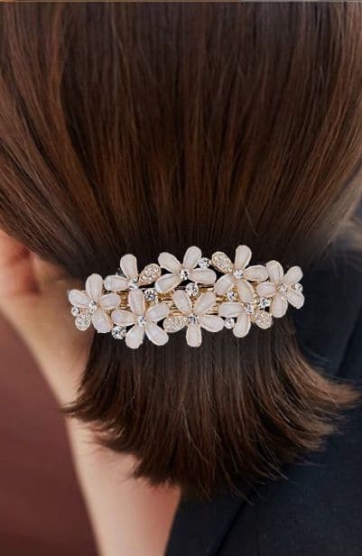 ヘアアクセサリー バレッタ 華やか花園バレッタ
