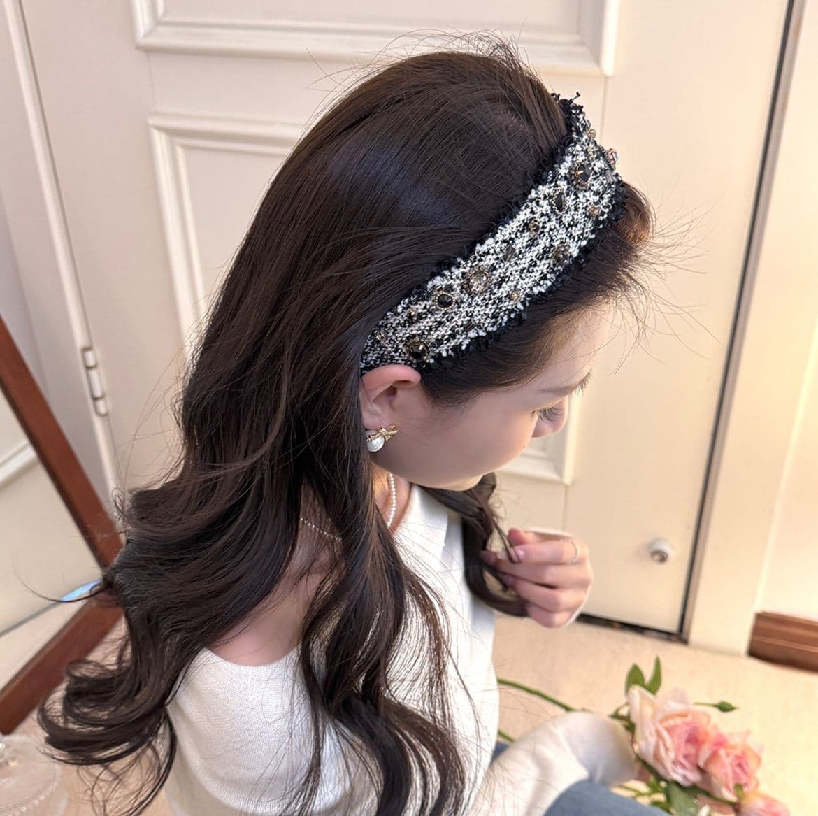 ヘアアクセサリー カチューシャ 煌めき宝石のプリンセスカチューシャ