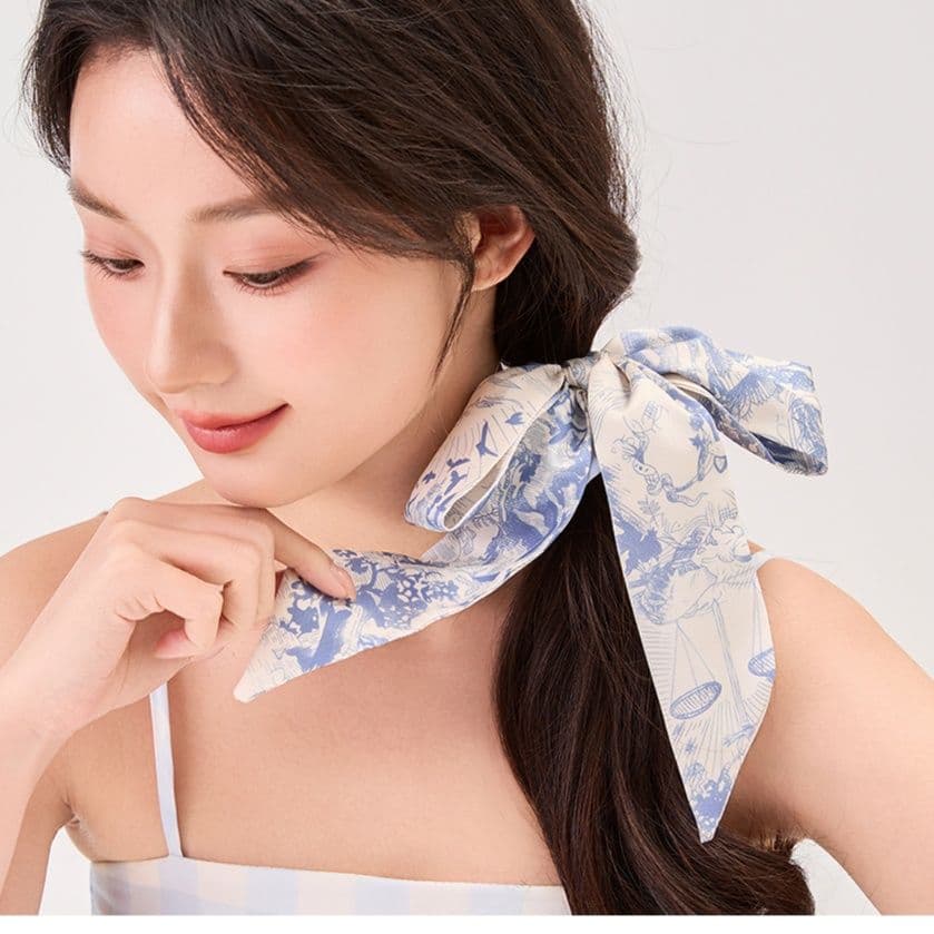 ヘアアクセサリー シュシュ優美リボン