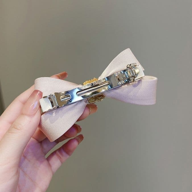 ヘアアクセサリー バレッタ 煌めきリボンバレッタ