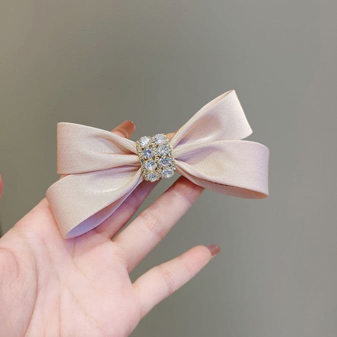 ヘアアクセサリー バレッタ 煌めきリボンバレッタ