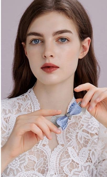 ヘアアクセサリー バレッタ 蝶結び輝石バレッタ