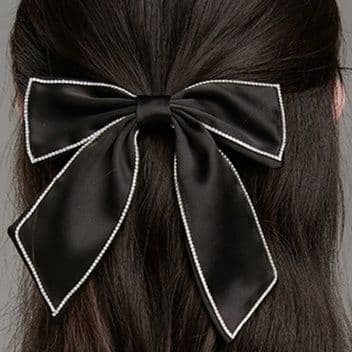 ヘアアクセサリー エレガントリボンバレッタ
