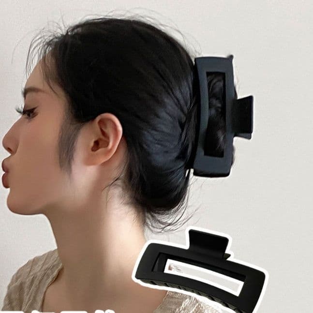 ヘアアクセサリー シンプル直線美 大ぶりバレッタ