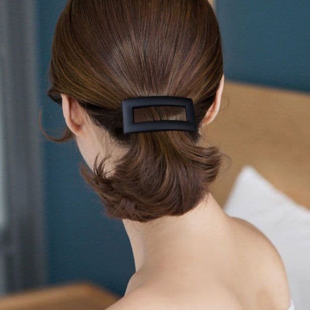 ヘアアクセサリー 長方形フレームバレッタ