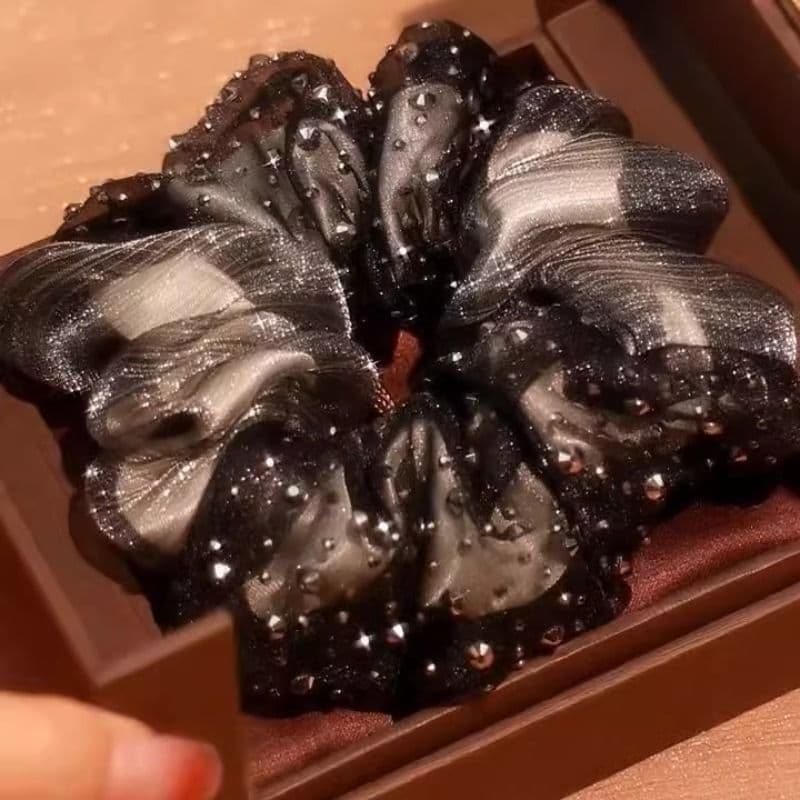 ヘアアクセサリー シュシュ きらめき夜空のシュシュ