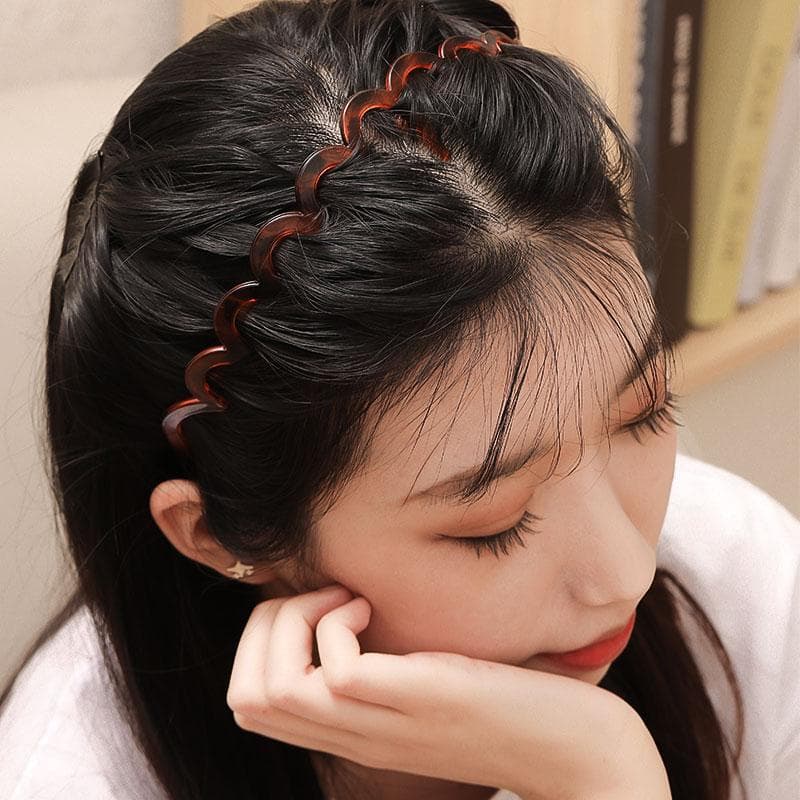 ヘアアクセサリー カチューシャ 波模様の輝き