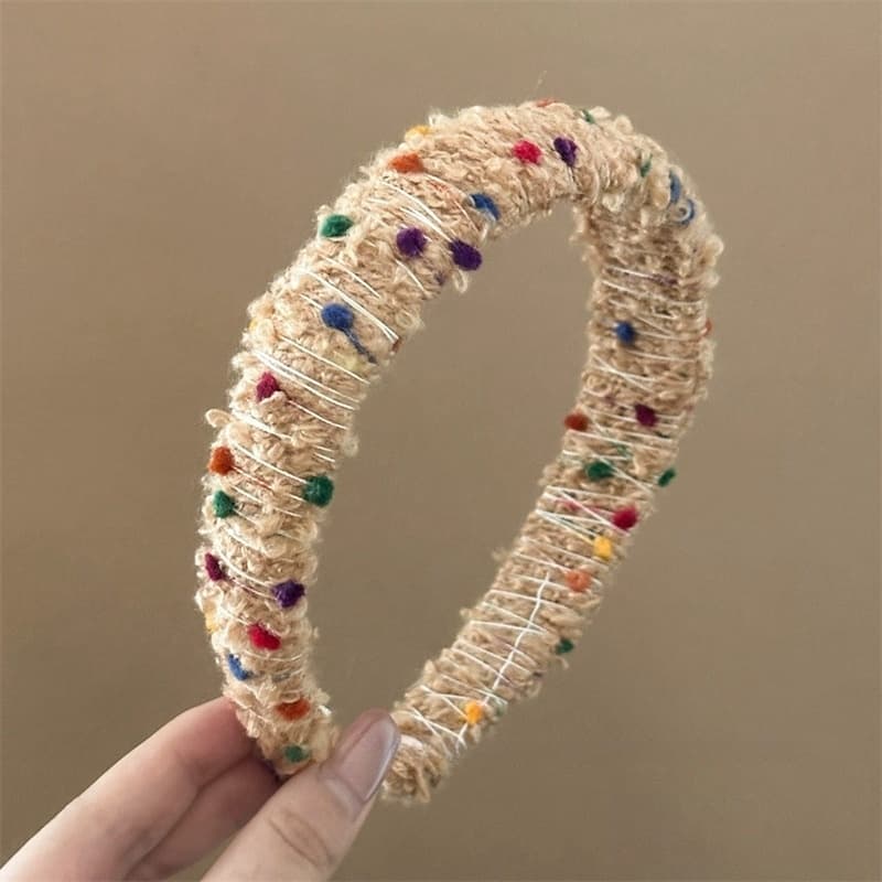 ヘアアクセサリー カチューシャふわもこ波打ち