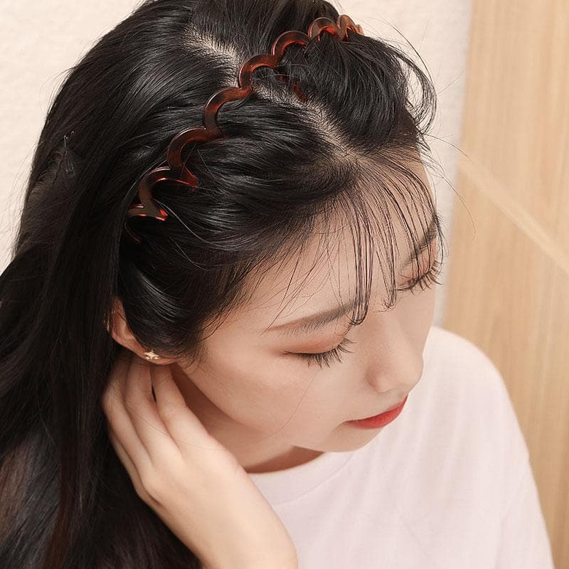 ヘアアクセサリー カチューシャ 波模様の輝き