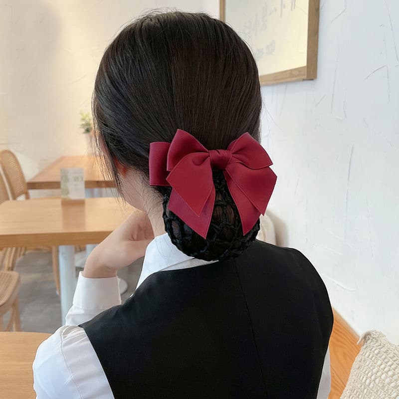 ヘアアクセサリー 華やか結び目シュシュカバー