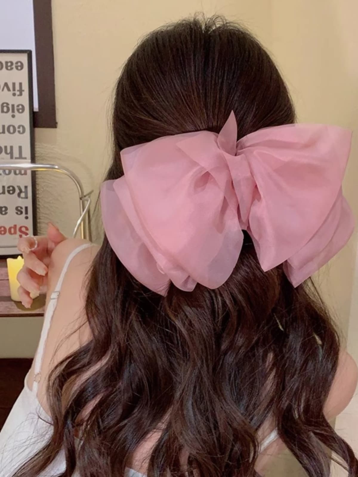 ヘアアクセサリー ふんわり立体リボンバレッタ