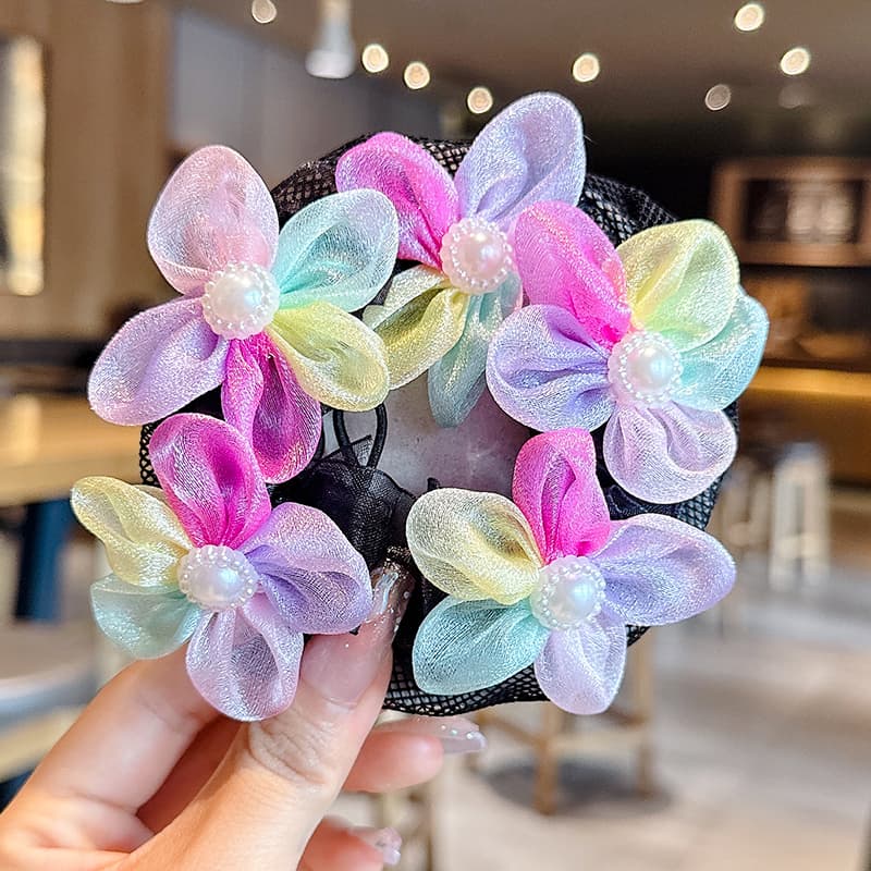 ヘアアクセサリー シュシュ プロ仕様メッシュネットシュシュ
