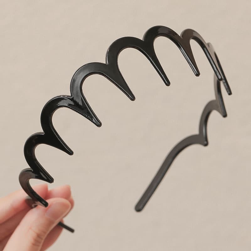 ヘアアクセサリー カチューシャ 波模様の輝き