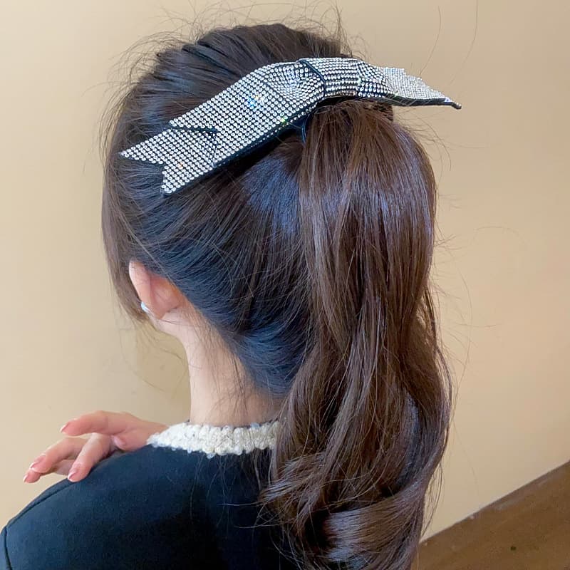 ヘアアクセサリー きらめきリボンバレッタ