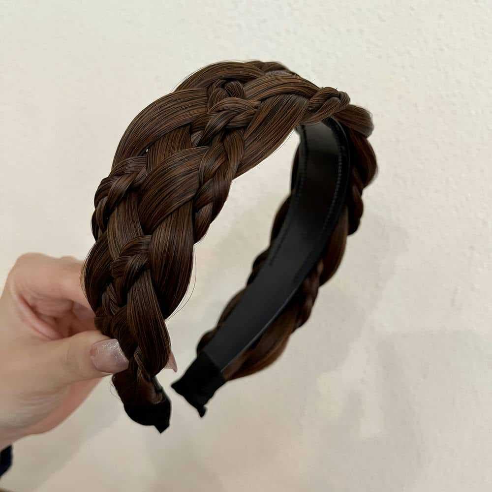 ヘアアクセサリー カチューシャ 編み込み風三つ編み