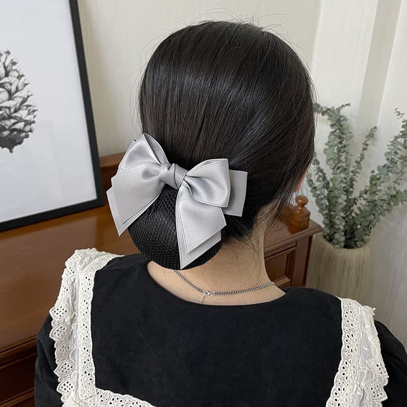 ヘアアクセサリー 華やか結び目シュシュカバー