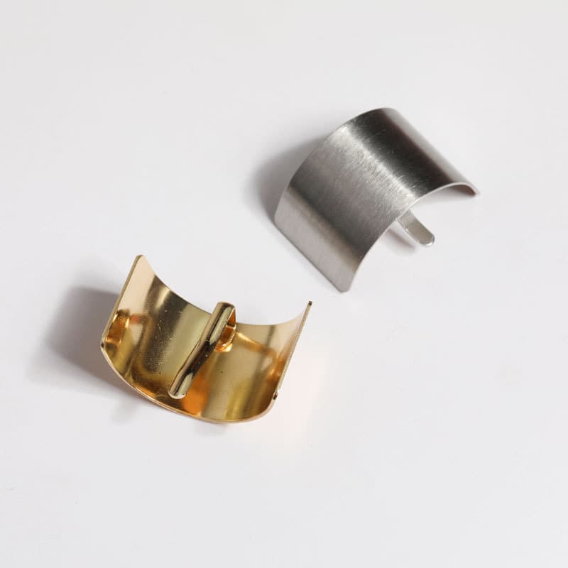 ヘアアクセサリー 金属製カーブプレートバレッタ