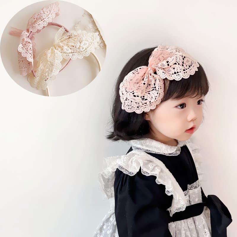 ヘアアクセサリー 優美レースリボンカチューシャ