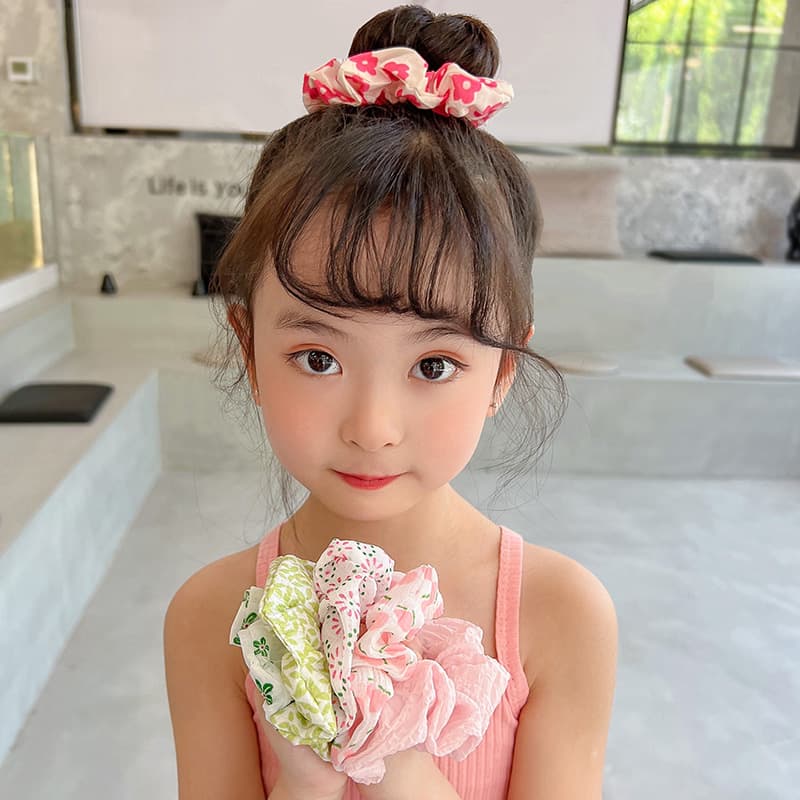 ヘアアクセサリー シュシュ 花みやびシュシュ