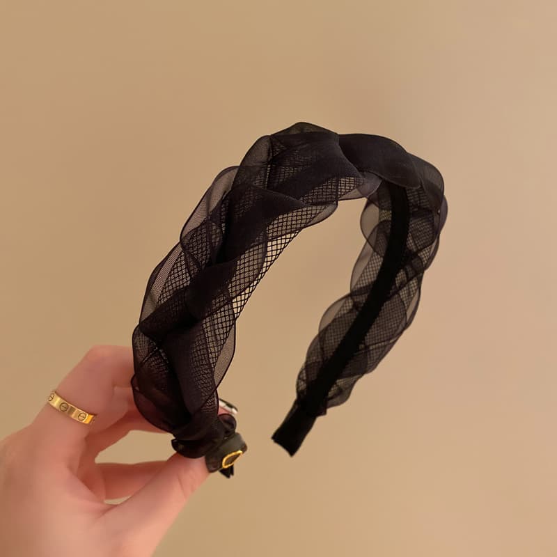 ヘアアクセサリー カチューシャ 夢シフォン編みカチューシャ