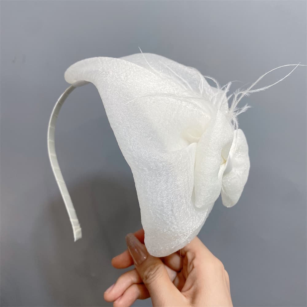 ヘアアクセサリー 大きなリボン結び カチューシャ 髪飾り 上品 3色展開