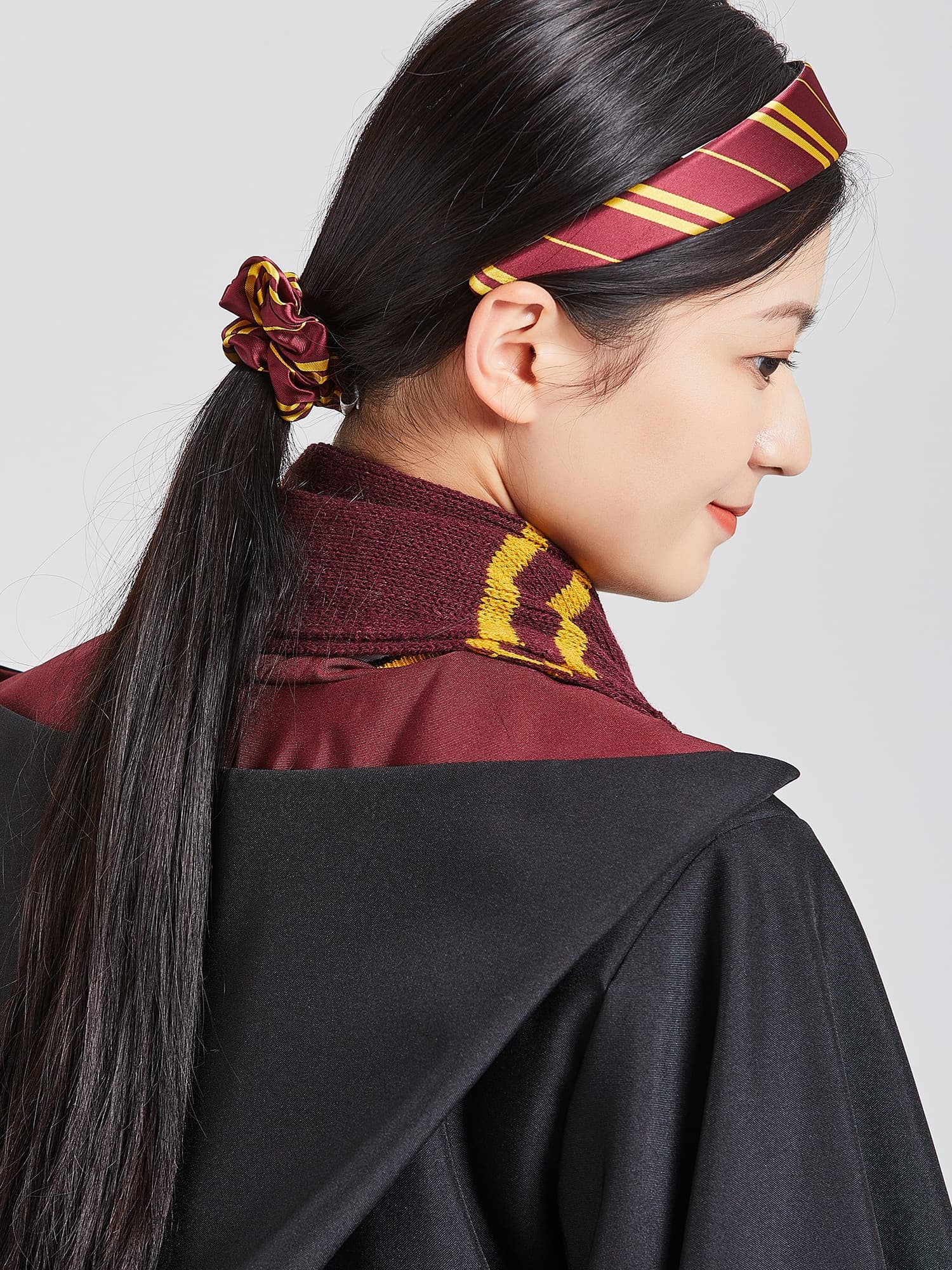 ヘアアクセサリー ヘアアクセサリー 魔法学園風ストライプカチューシャ