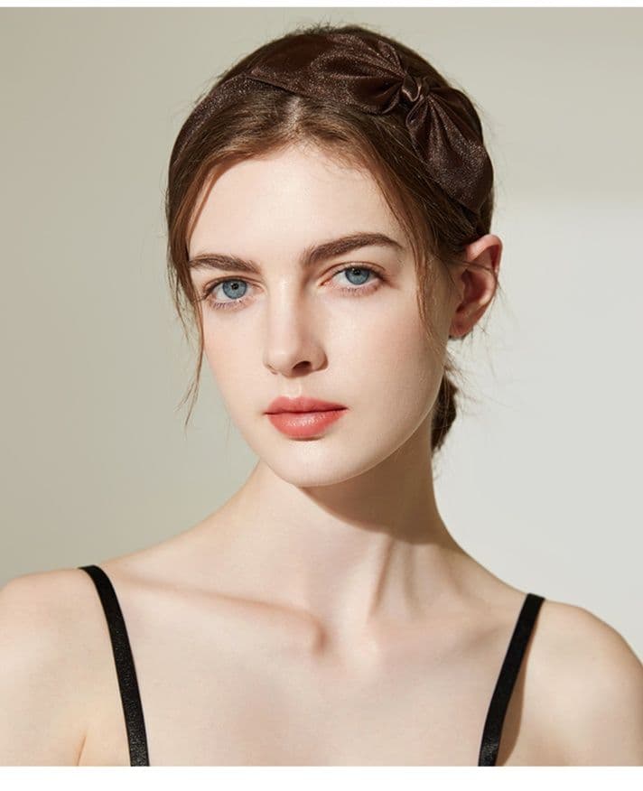 ヘアアクセサリー カチューシャ リボン結び上品カチューシャ
