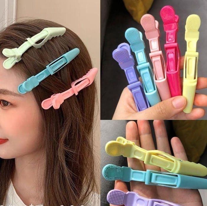 ヘアアクセサリー 可愛い蝶々モチーフ樹脂製バレッタ5本セット