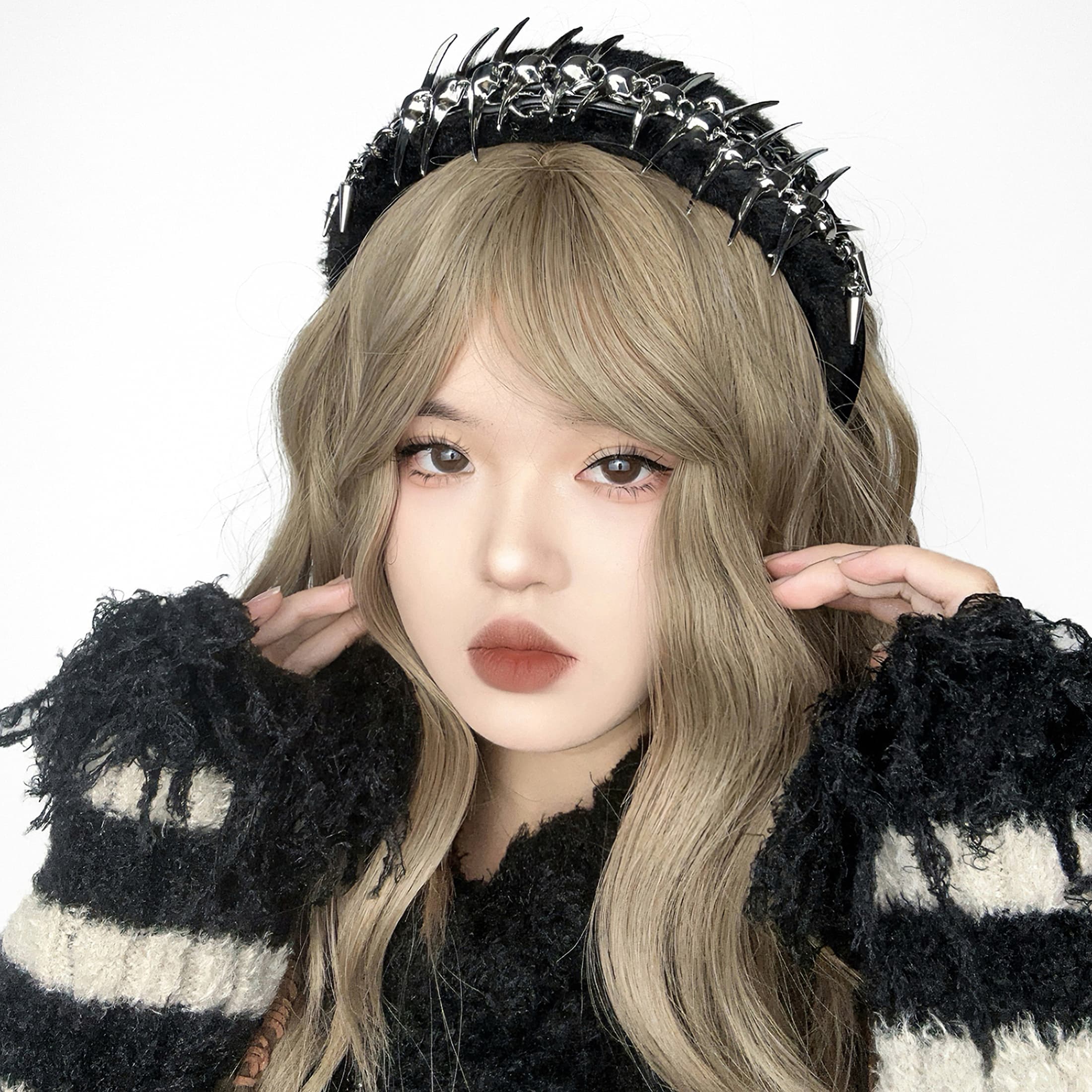 ヘアアクセサリー カチューシャ トゲ付きカチューシャ