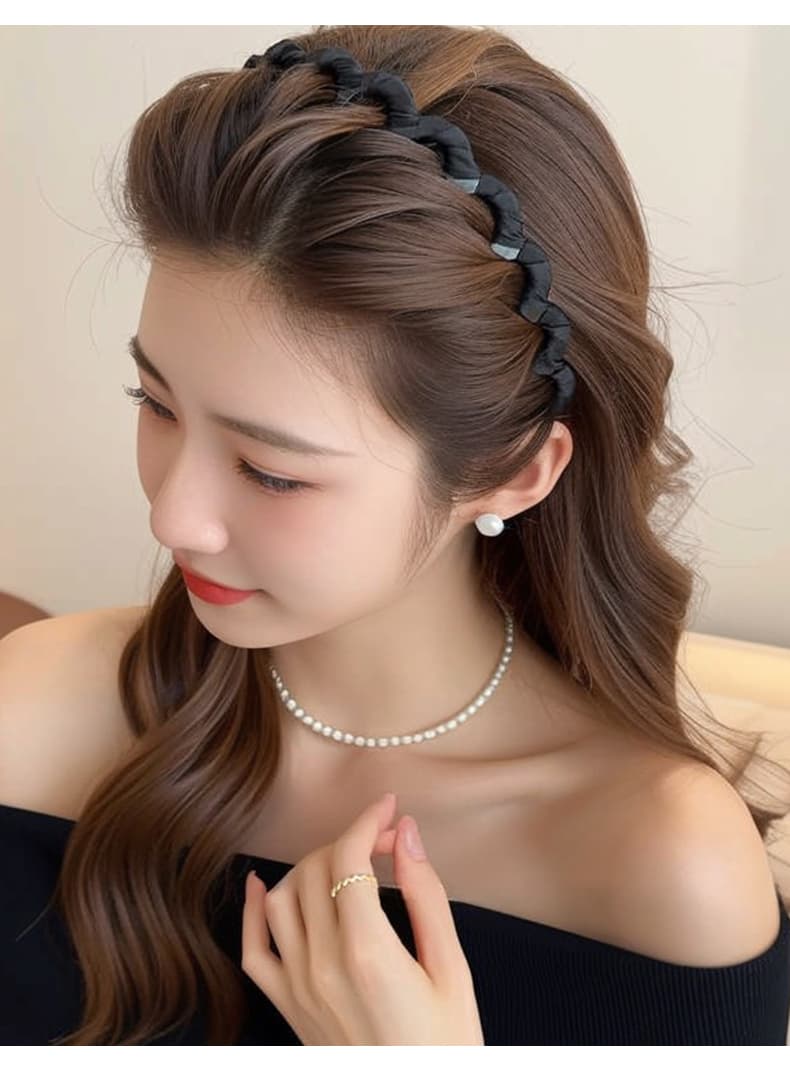 ヘアアクセサリー ねじれシルエット クラシックカチューシャ