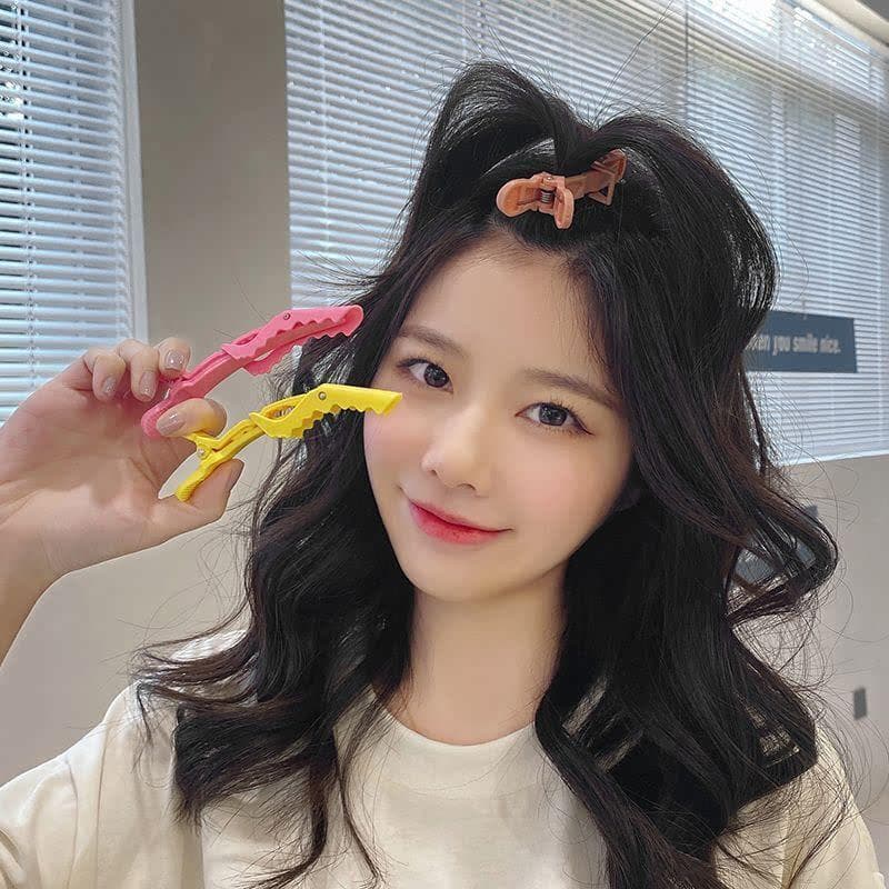 ヘアアクセサリー 可愛い蝶々モチーフ樹脂製バレッタ5本セット