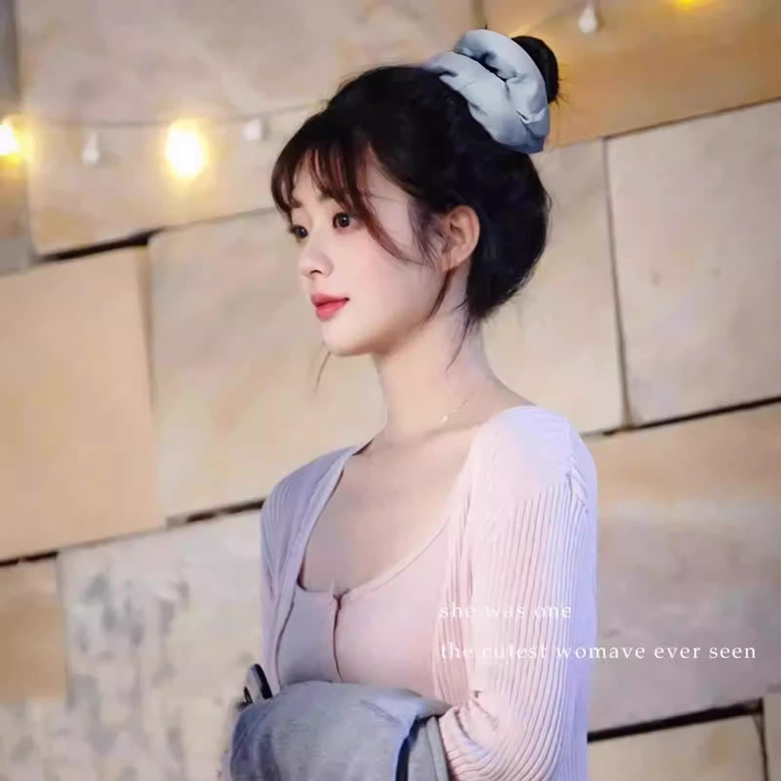 ヘアアクセサリー 艶やか光沢サテンシュシュ