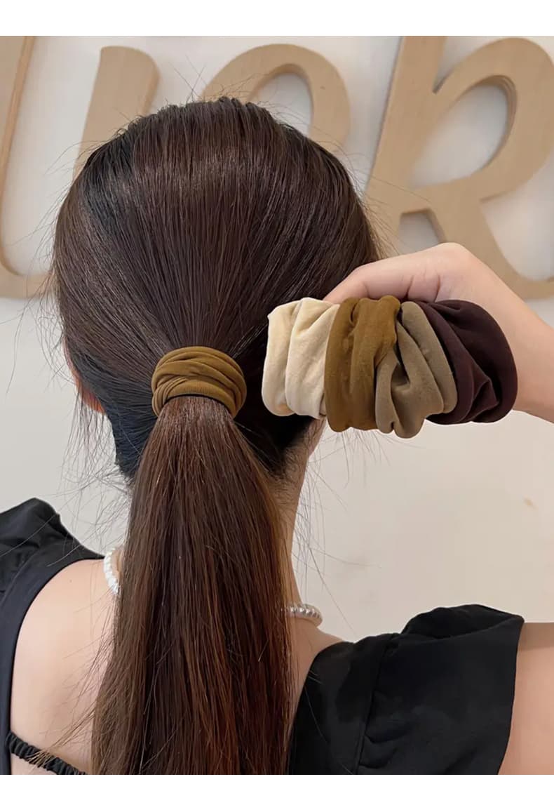 ヘアアクセサリー なめらか質感 シックシュシュ