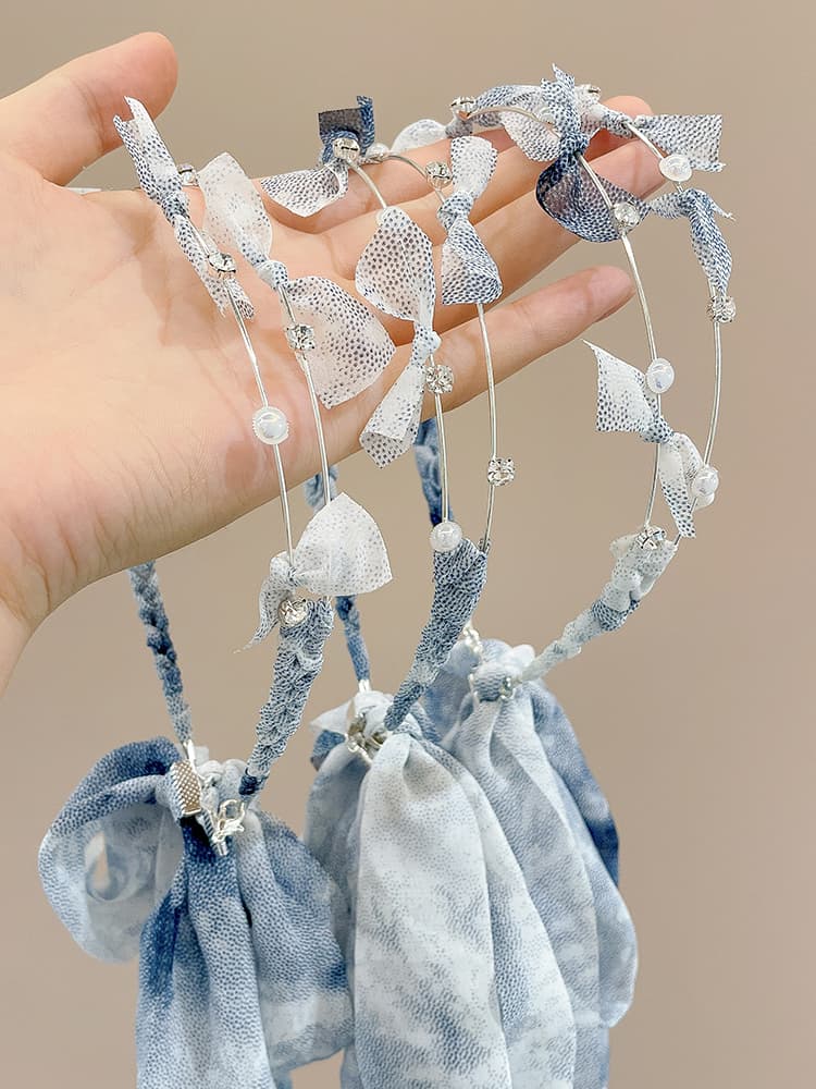 ヘアアクセサリー 涼風リボンストリーム カチューシャ