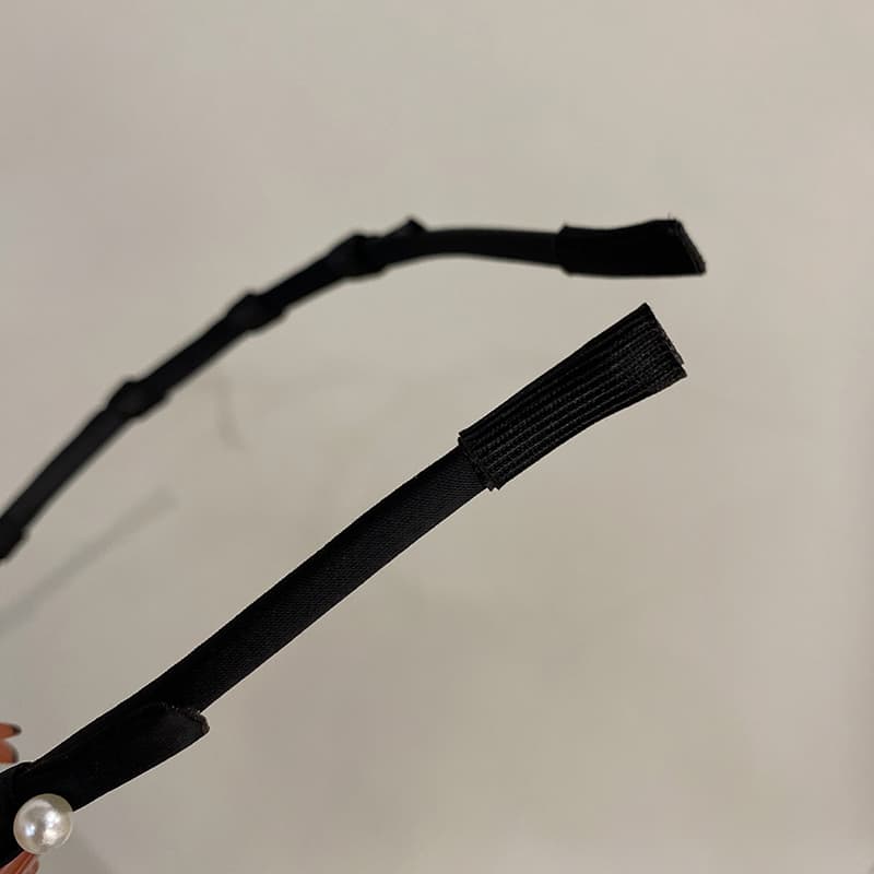 ヘアアクセサリー リボンパール 上品カチューシャ